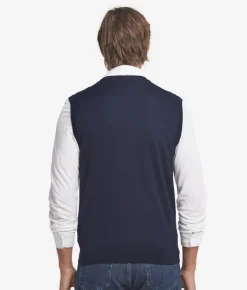Gilet girocollo in Cashmere Ultrafine