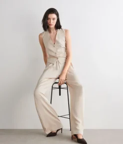 Gilet in raso opaco