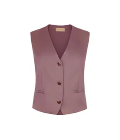 Gilet in raso opaco