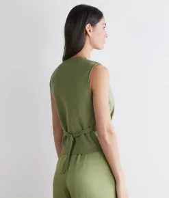 Gilet in raso opaco