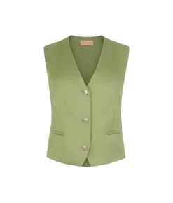 Gilet in raso opaco