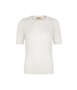 Girocollo a maniche corte in Cashmere Silkfine