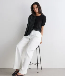Girocollo a maniche corte in Cashmere Silkfine