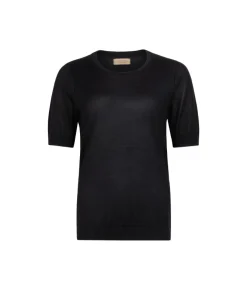 Girocollo a maniche corte in Cashmere Silkfine