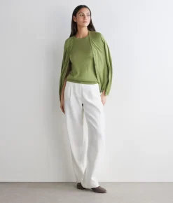 Girocollo a maniche corte in Cashmere Silkfine