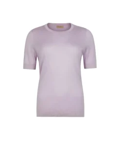 Girocollo a maniche corte in Cashmere Silkfine