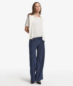 Girocollo a maniche corte in Cashmere Ultrafine