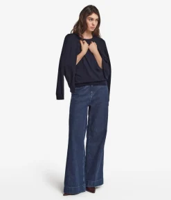 Girocollo a maniche corte in Cashmere Ultrafine