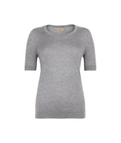 Girocollo a maniche corte in Cashmere Ultrafine