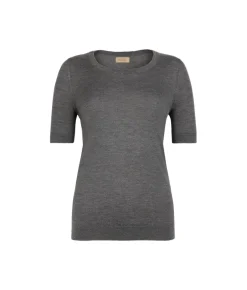 Girocollo a maniche corte in Cashmere Ultrafine