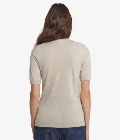 Girocollo a maniche corte in Cashmere Ultrafine