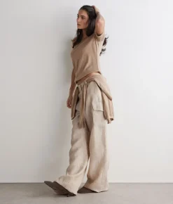 Girocollo a maniche corte in Cashmere Ultrafine