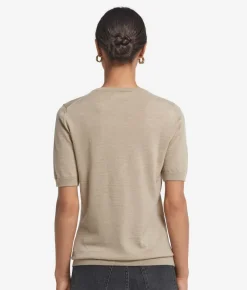 Girocollo a maniche corte in Cashmere Ultrafine