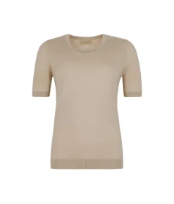 Girocollo a maniche corte in Cashmere Ultrafine