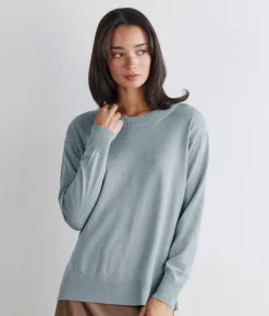 Girocollo con spacchi in Cashmere Ultrafine