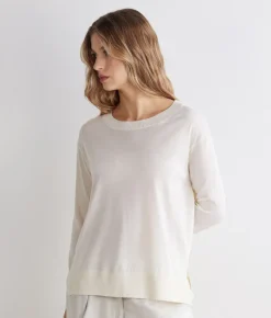 Girocollo con spacchi in Cashmere Ultrafine