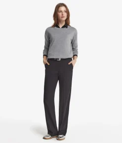 Girocollo con spacchi in Cashmere Ultrafine