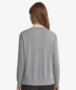 Girocollo con spacchi in Cashmere Ultrafine
