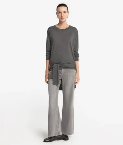 Girocollo con spacchi in Cashmere Ultrafine