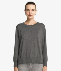 Girocollo con spacchi in Cashmere Ultrafine