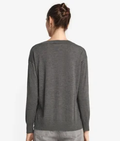 Girocollo con spacchi in Cashmere Ultrafine