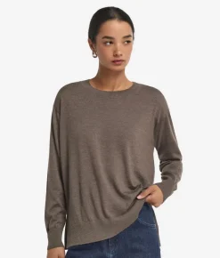 Girocollo con spacchi in Cashmere Ultrafine