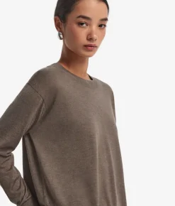 Girocollo con spacchi in Cashmere Ultrafine
