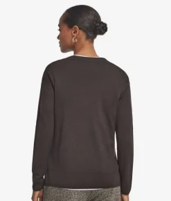 Girocollo con spacchi in Cashmere Ultrafine