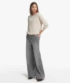 Girocollo con spacchi in Cashmere Ultrafine