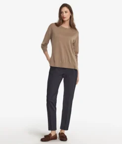 Girocollo con spacchi in Cashmere Ultrafine
