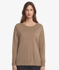 Girocollo con spacchi in Cashmere Ultrafine