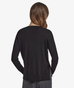 Girocollo con spacchi in Cashmere Ultrafine