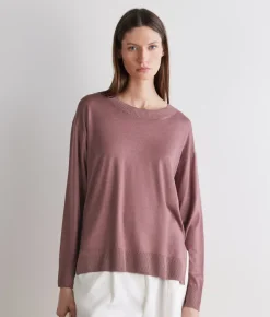 Girocollo con spacchi in Cashmere Ultrafine