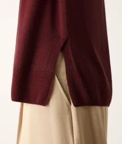 Girocollo con spacchi in Cashmere Ultrafine