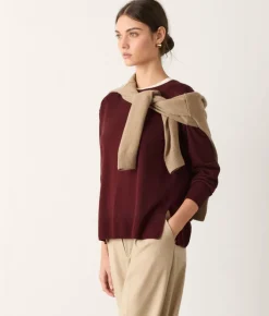 Girocollo con spacchi in Cashmere Ultrafine