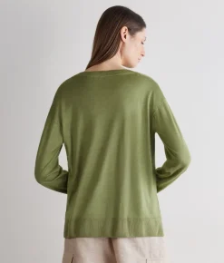 Girocollo con spacchi in Cashmere Ultrafine