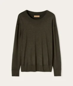 Girocollo con spacchi in Cashmere Ultrafine