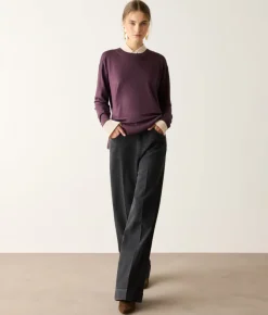 Girocollo con spacchi in Cashmere Ultrafine