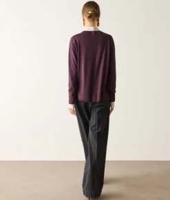 Girocollo con spacchi in Cashmere Ultrafine