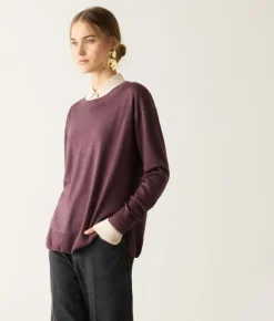 Girocollo con spacchi in Cashmere Ultrafine