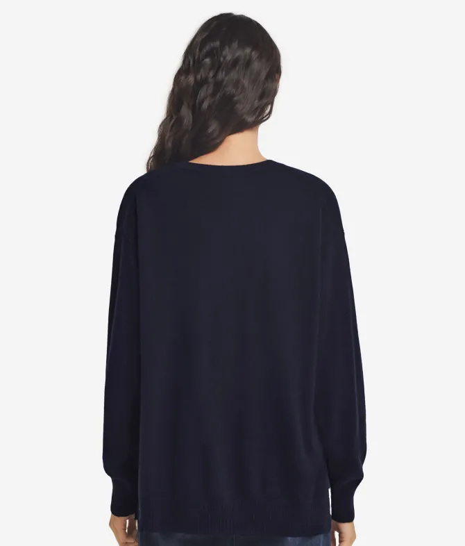 Girocollo con spacchi in Cashmere Ultrasoft