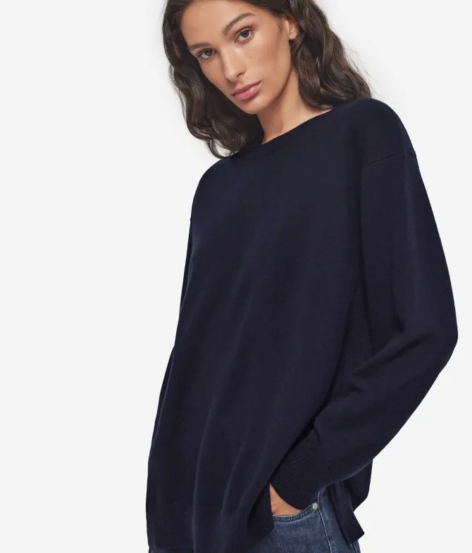 Girocollo con spacchi in Cashmere Ultrasoft