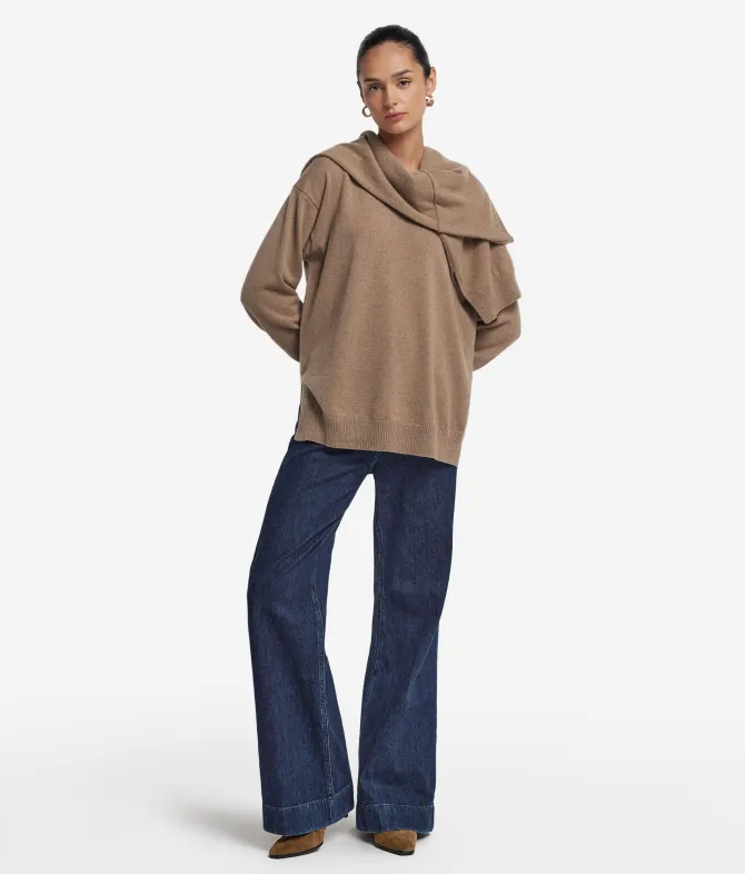 Girocollo con spacchi in Cashmere Ultrasoft