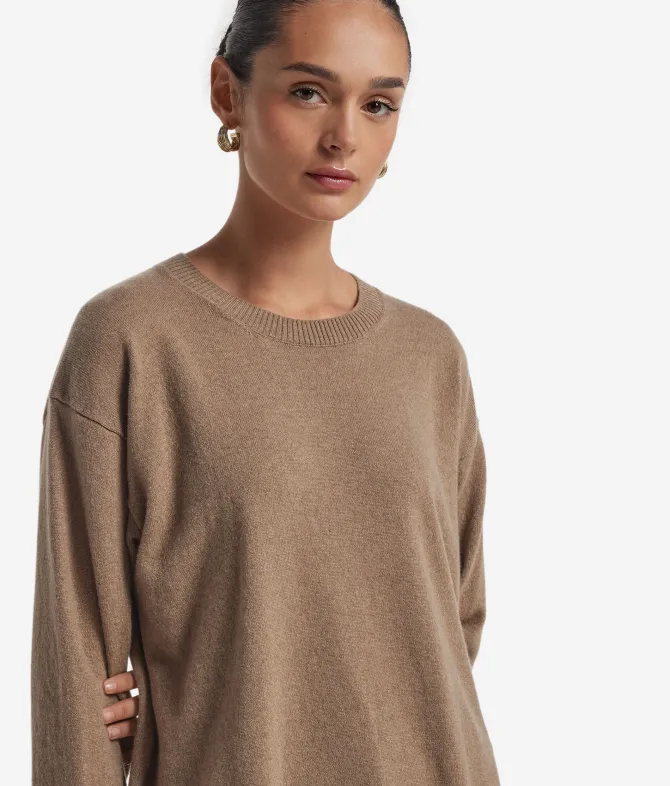 Girocollo con spacchi in Cashmere Ultrasoft