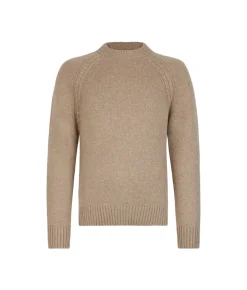 Girocollo con trecce in Ultrasoft Undyed Cashmere