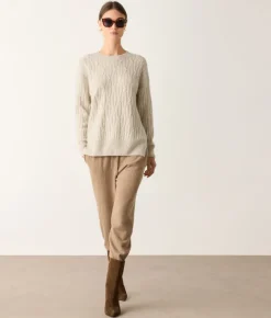 Girocollo coste intrecciate in Cashmere Ultrasoft