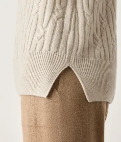 Girocollo coste intrecciate in Cashmere Ultrasoft