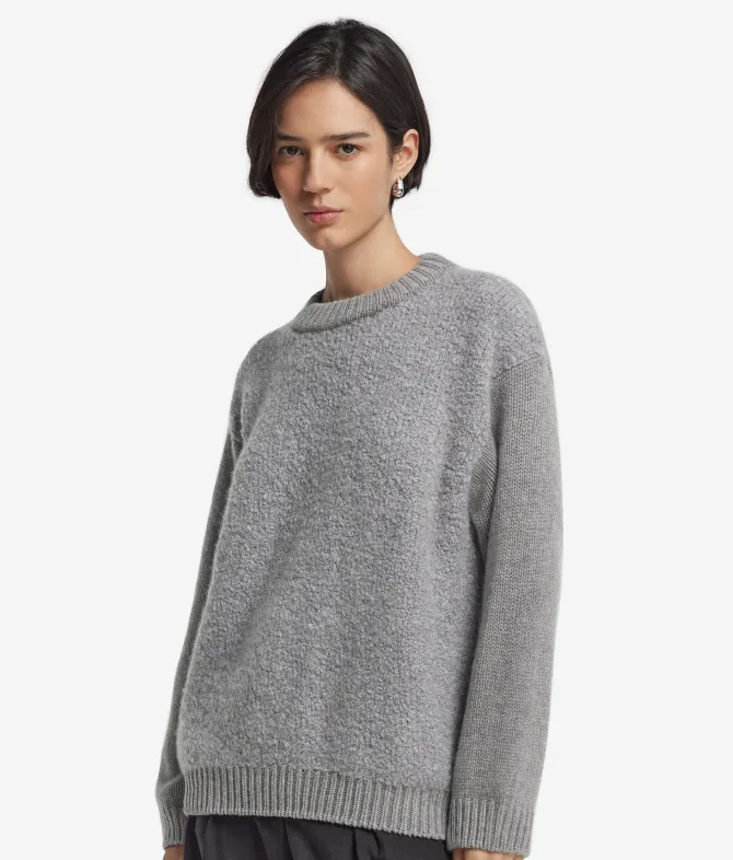 Girocollo in Cashmere Bouclé
