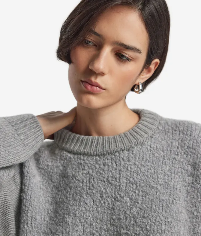Girocollo in Cashmere Bouclé