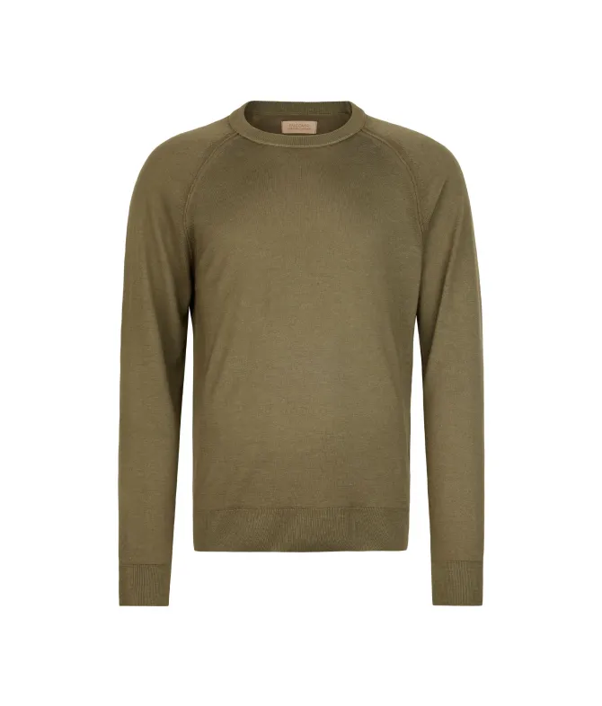 Girocollo manica raglan in Cashmere Ultrafine